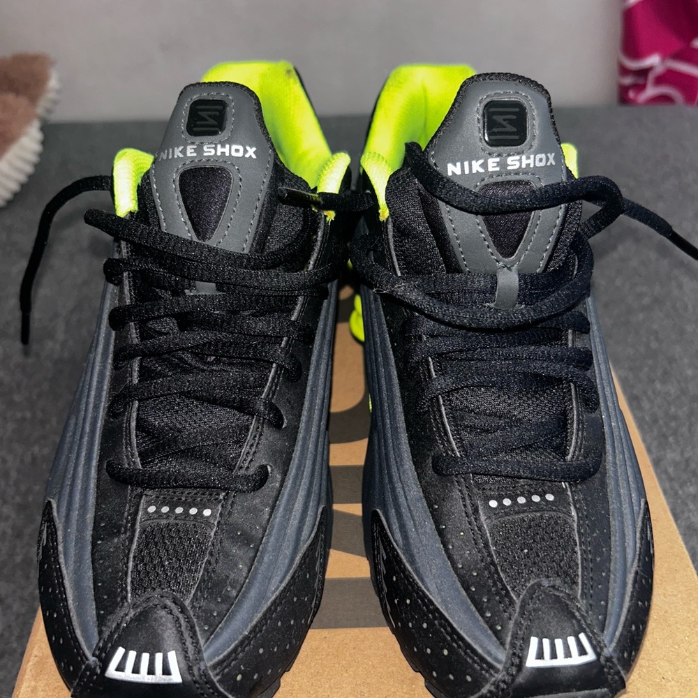 Nike Black and Neon Yellow Sneakers
